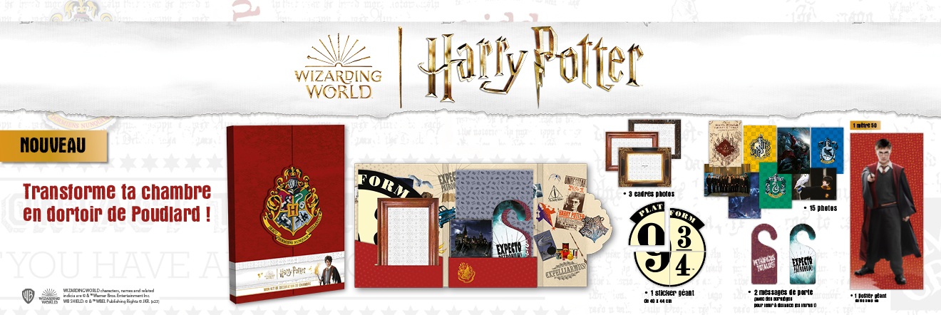 Ton kit de décoration de chambre Harry Potter ! - Playbac
