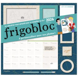 Frigobloc Mensuel 2026 Photos à personnaliser (de janv. à déc. 2026)
