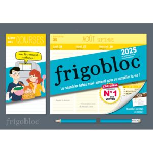 Frigobloc Hebdomadaire compact 2025-Calendrier d'organisation familiale/ sem