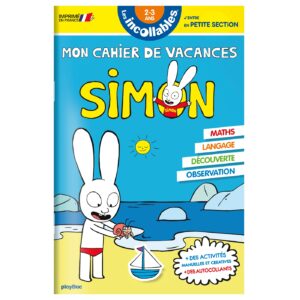Cahier de vacances 2026 Simon - Les incollables - Toute Petite Section à Petite Section - 2/3 ans