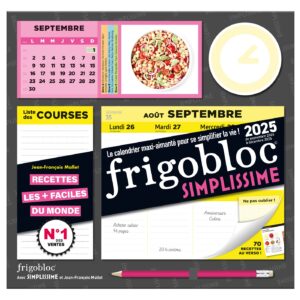 Frigobloc Hebdomadaire 2025 Simplissime (de sept. 2024 à déc. 2025)