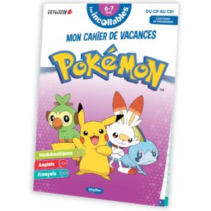 Cahier de vacances 2026 Pokémon - Les incollables - CP au CE1 - 6/7 ans