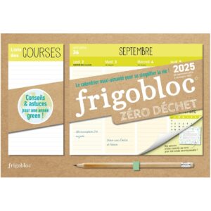 Mini Frigobloc Hebdomadaire 2025 Zéro déchet (de sept. 2024 à déc. 2025)