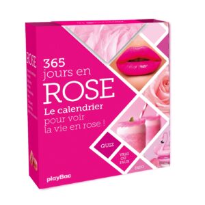 Calendrier 365 jours en rose