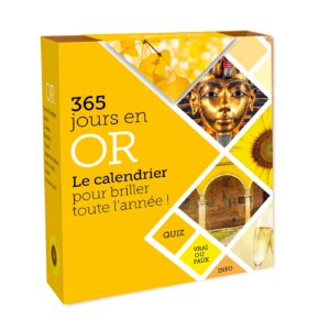 Calendrier 365 jours en or