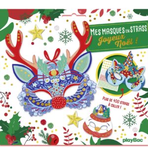 Mes masques en strass Joyeux Noël