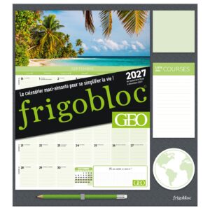 Frigobloc Mensuel GEO 2027 - Calendrier / mois (de sept. 2026 à déc. 2027)