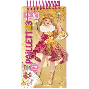 Carnet créatif Mode Academy Paillette (avec un bracelet)