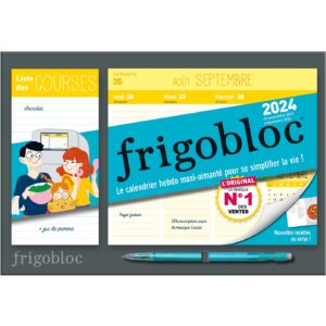 Mini Frigobloc Hebdomadaire 2024-Calendrier d'organisation familiale/ sem (sept. 2023-dec 2024)