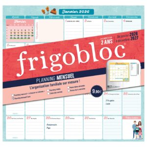 FRIGOBLOC - PLANNING MENSUEL 2 ANS (de janv. 2026 à déc. 2027) - Edition 2025