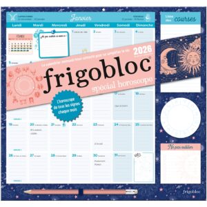 Frigobloc Mensuel 2026 Spécial Horoscope (de janv. à déc. 2026) - Edition 2025
