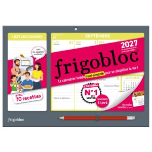 Frigobloc Hebdomadaire Compact 2027 - Calendrier Compact / sem (de sept. 2026 à déc. 2027)