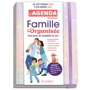L'agenda de poche 2027 de la famille organisée - rose (de sept. 2026 à déc. 2027)