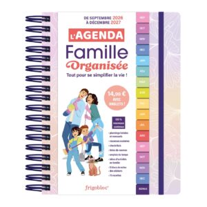 L'agenda 2027 de la famille organisée avec onglets ! (de sept. 2026 à déc. 2027)