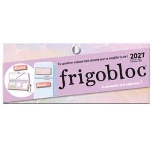 Frigobloc Hebdomadaire à refermer 2027 - Calendrier organiseur familial (de janv. à dec. 2027)