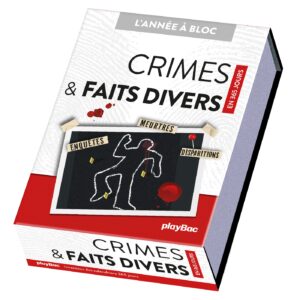 Calendrier Crimes et Faits divers en 365 jours - Année à bloc