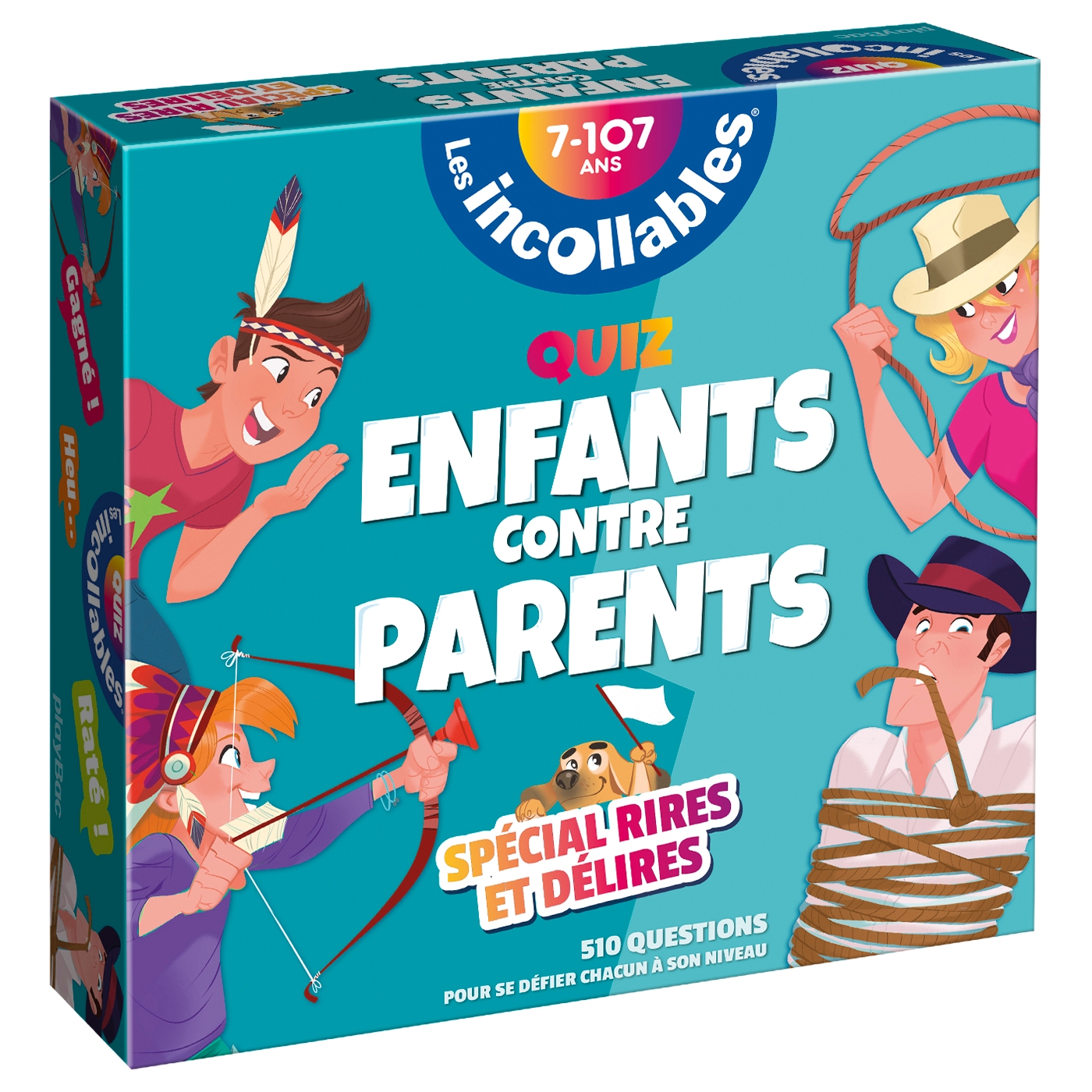 Boite Quiz Incollables Enfants contre Parents spécial Rires et Délires Playbac Boite Quiz Incollables Enfants contre Parents spécial Rires et Délires Playbac