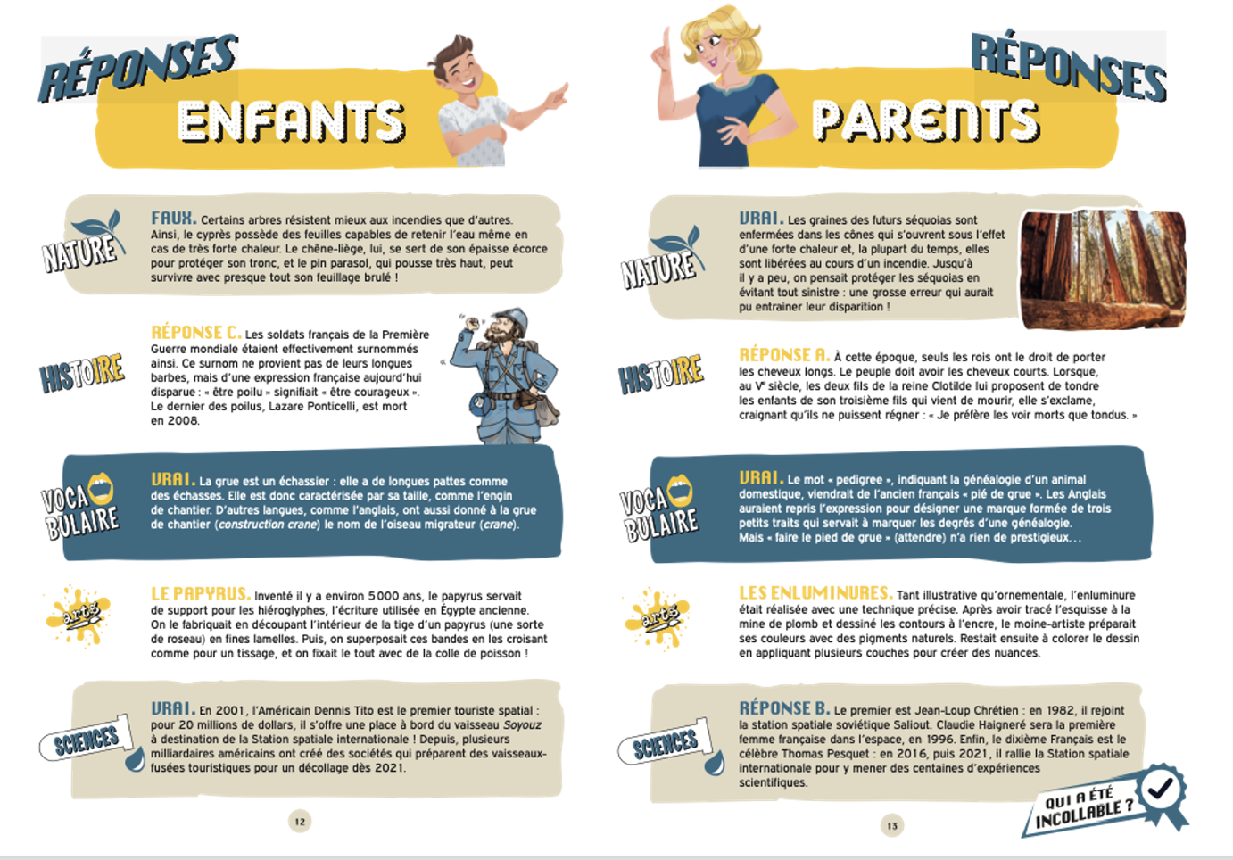 Les incollables 500 questions réponses enfants contre parents Playbac Les incollables 500 questions réponses enfants contre parents Playbac